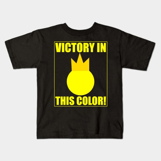 Stick Fight - Victory in This Color Yellow Kids T-Shirt by Cactus Sands